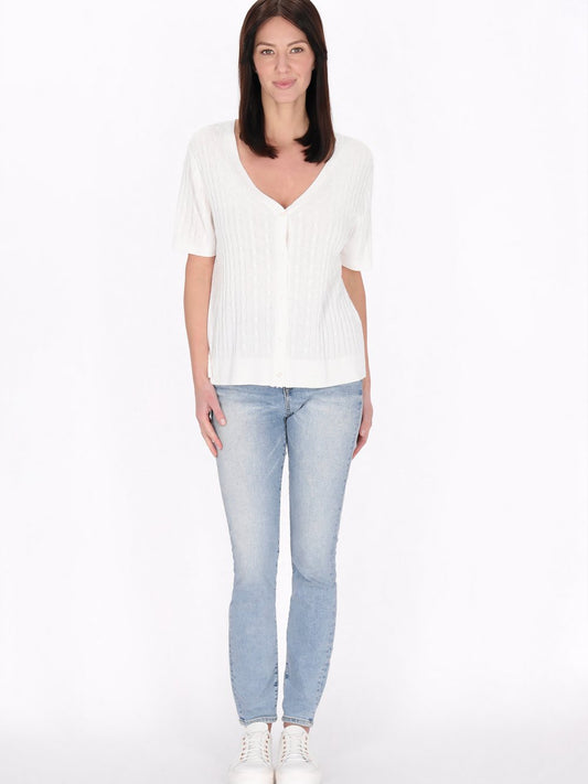 Usha Strickjacke Damen Viskose gemustert