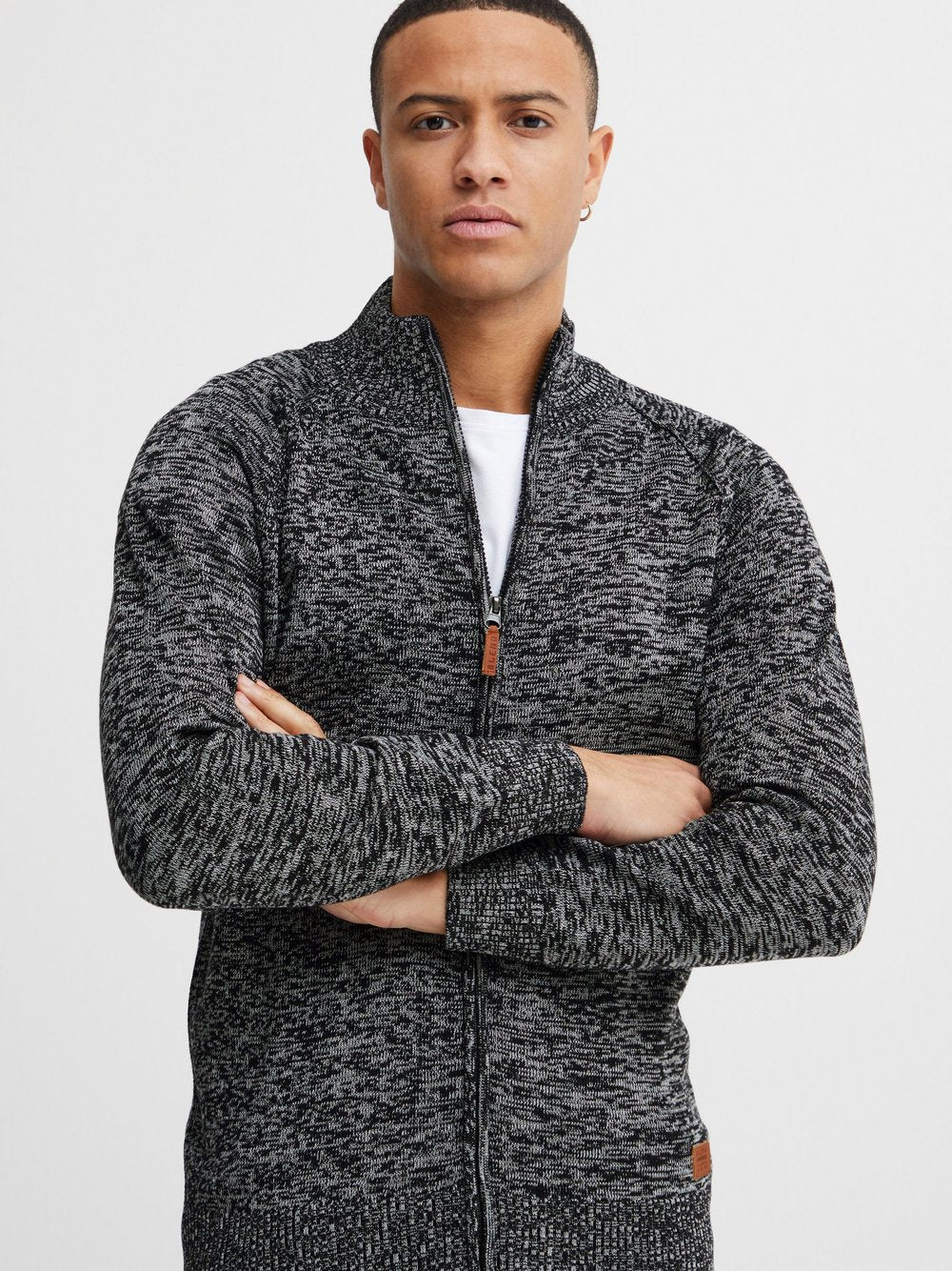 BLEND Cardigan Herren Baumwolle gemustert