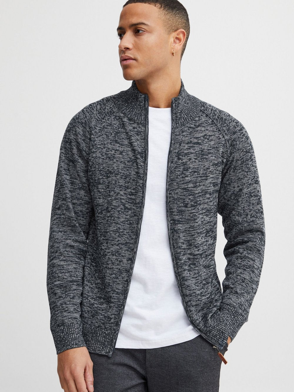 BLEND Cardigan Herren Baumwolle gemustert