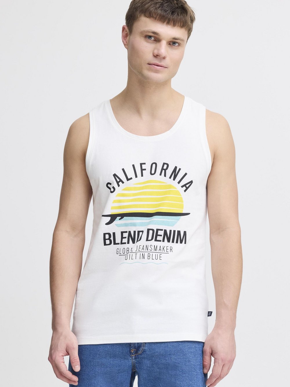 BLEND Tanktop Herren Baumwolle bedruckt