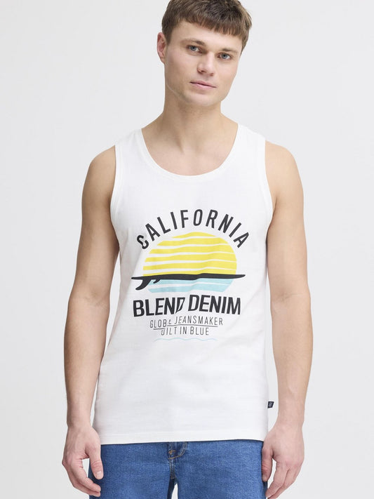 BLEND Tanktop Herren Baumwolle bedruckt