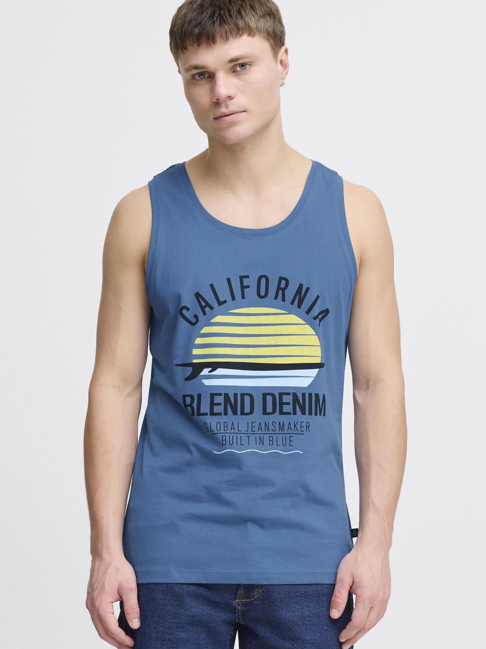 BLEND Tanktop Herren Baumwolle bedruckt