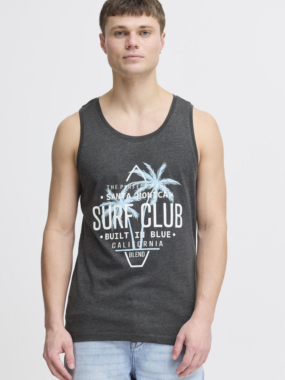 BLEND Tanktop Herren Baumwolle bedruckt