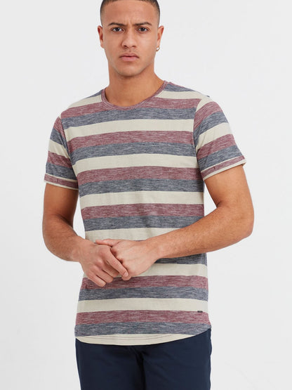 BLEND T-Shirt Herren Baumwolle gemustert