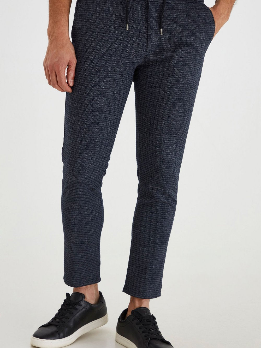 Solid Stoffhose Herren gemustert