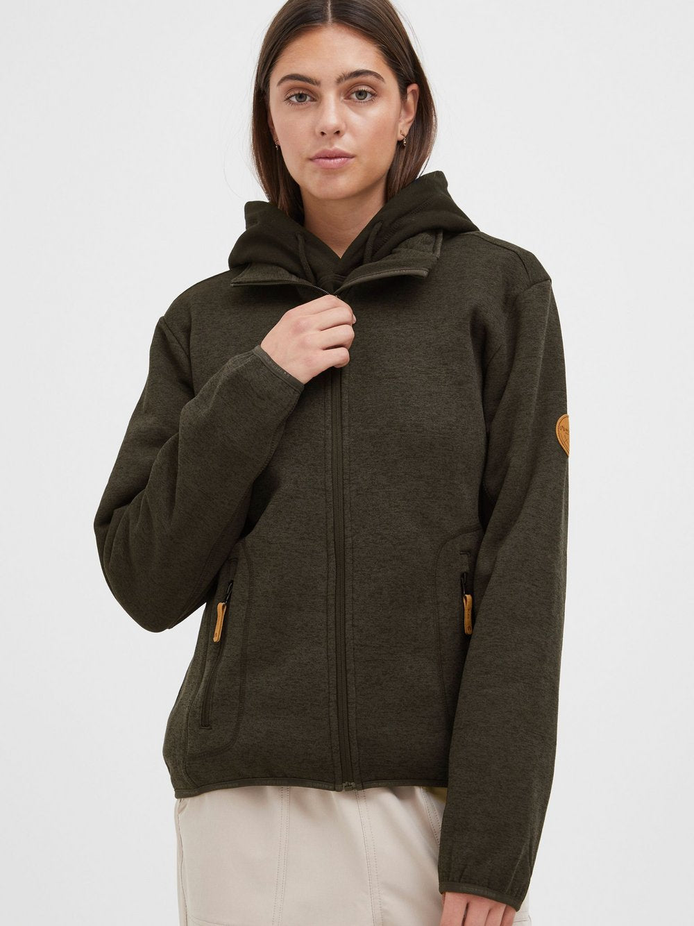 North Bend Fleecejacke Damen meliert