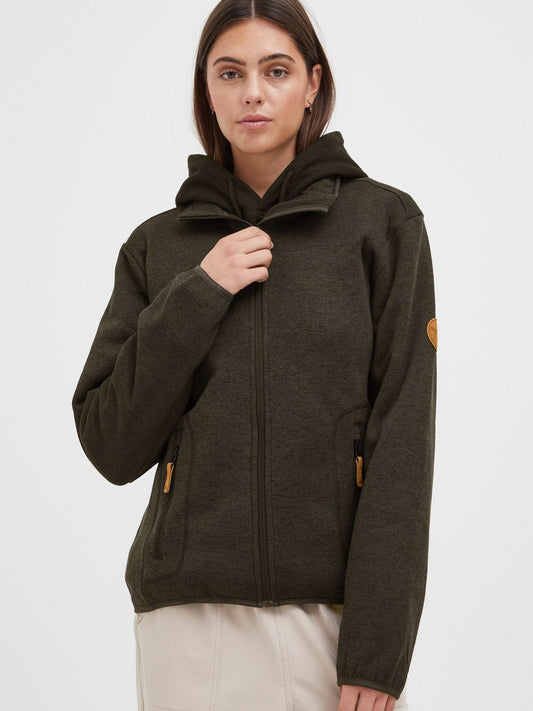 North Bend Fleecejacke Damen meliert