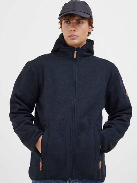 North Bend Fleecejacke Herren meliert