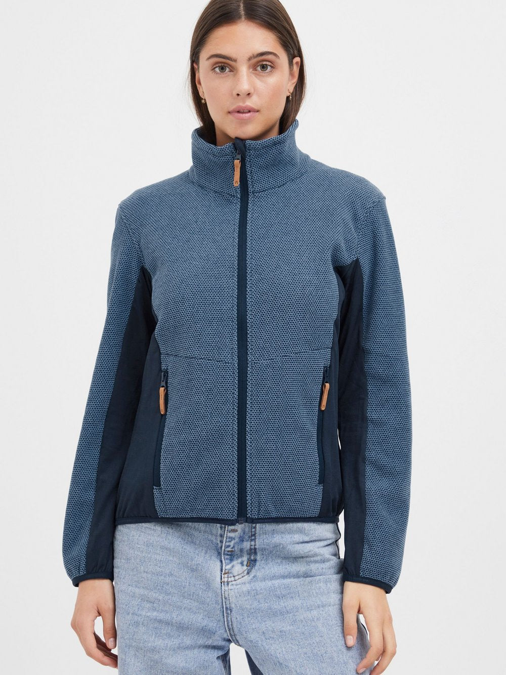 North Bend Fleecejacke Damen meliert