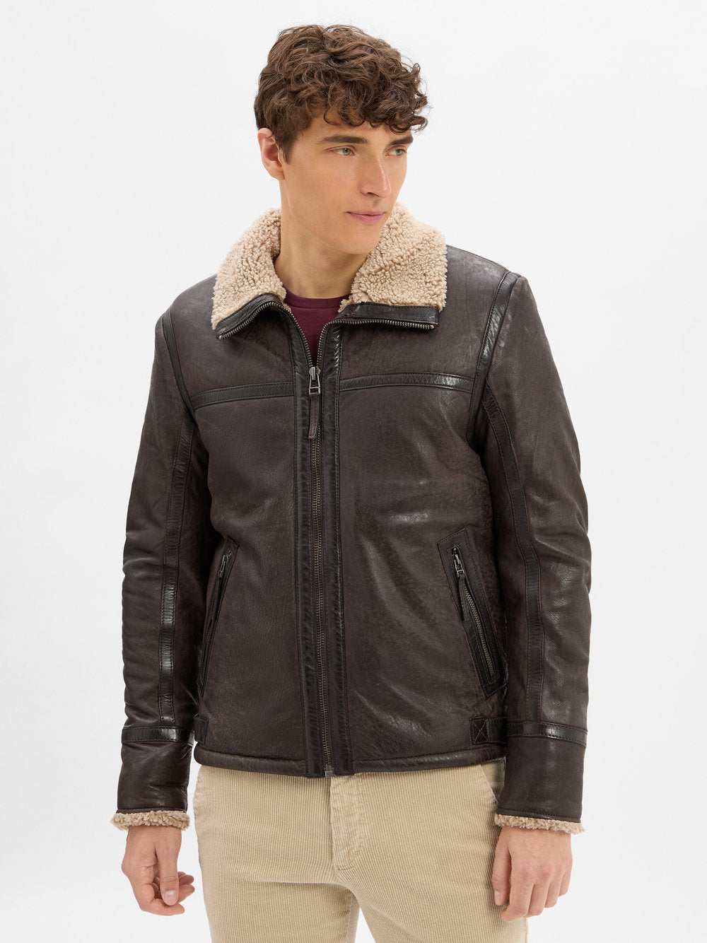 Finshley & Harding Lederjacke Herren