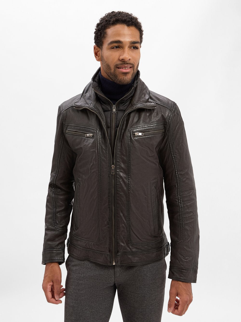 Finshley & Harding Lederjacke Herren