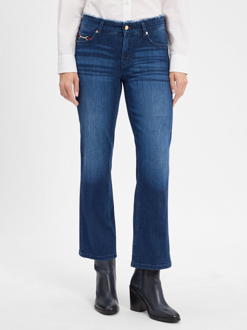 Cambio Bootcut Jeans Damen Baumwolle