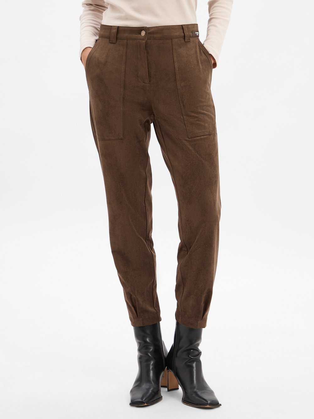 Cambio Kunstlederhose Damen