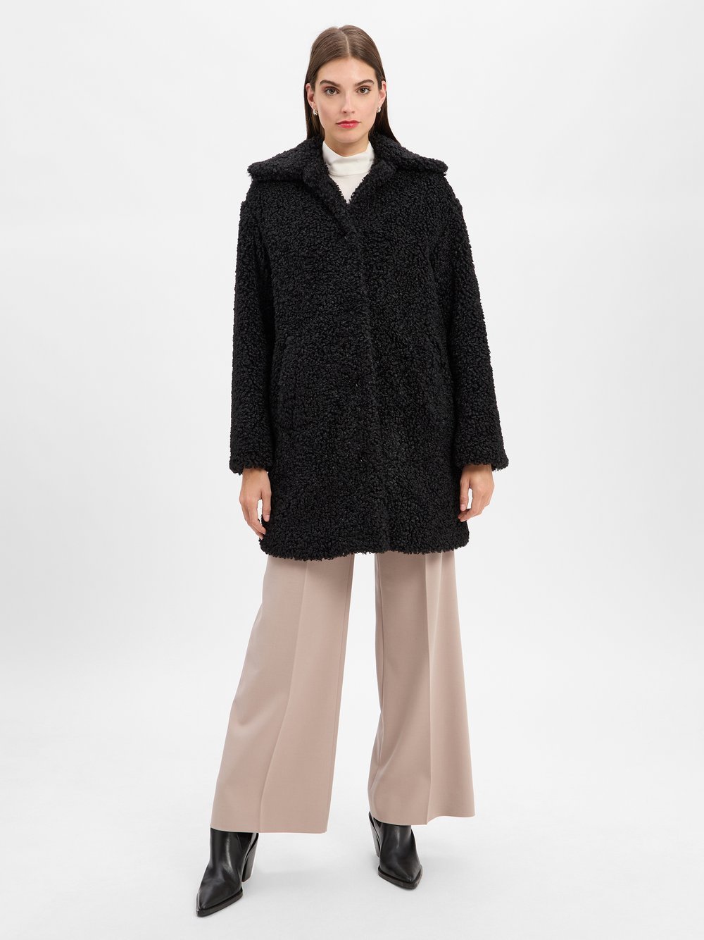 HUGO Teddyfell-Mantel Damen