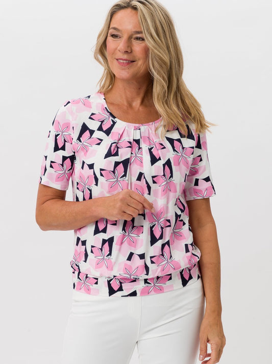 Frank Walder Blusenshirt Damen Viskose gemustert