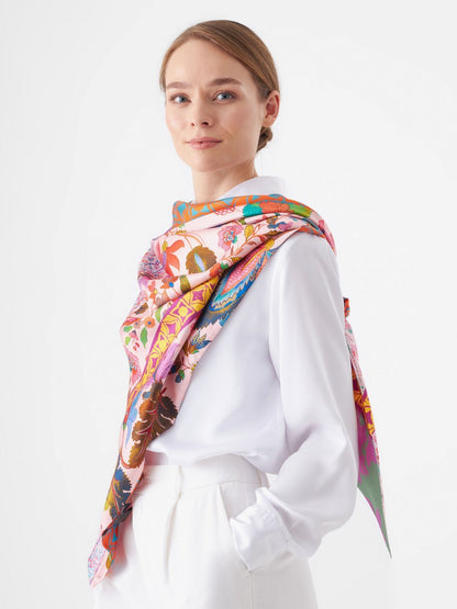 Codello Tuch Damen Seide gemustert