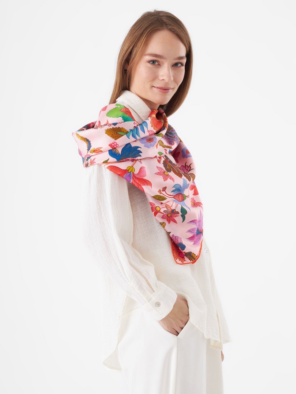 Codello Tuch Damen Seide bedruckt