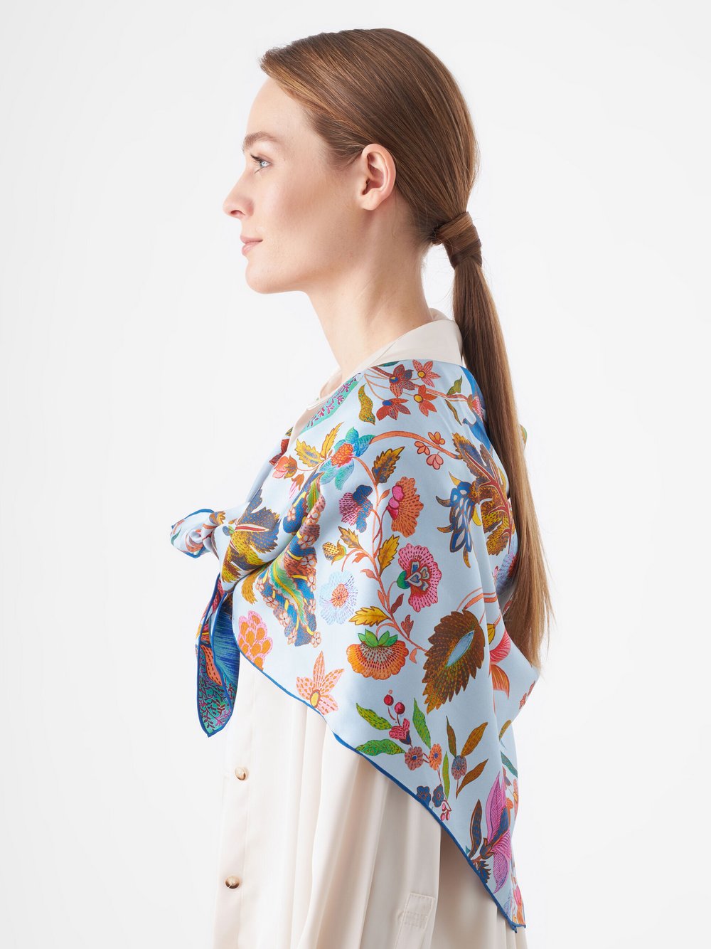 Codello Tuch Damen Seide bedruckt