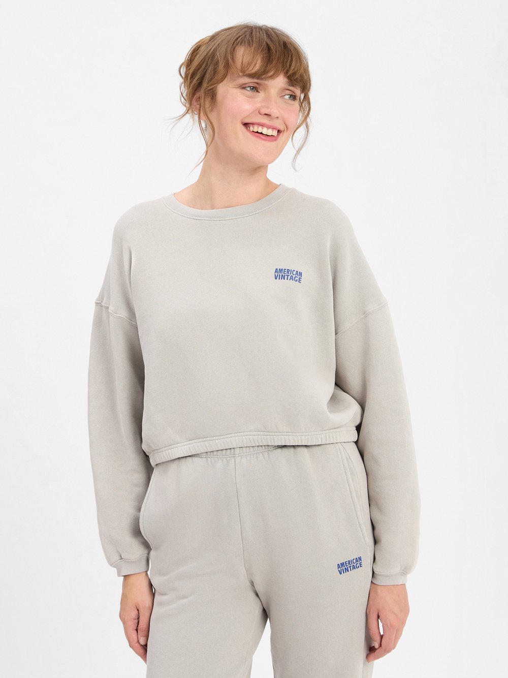 american vintage Sweatshirt Damen Baumwolle