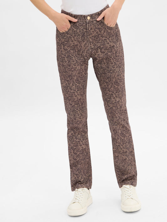 BRAX Hose Damen Baumwolle gemustert