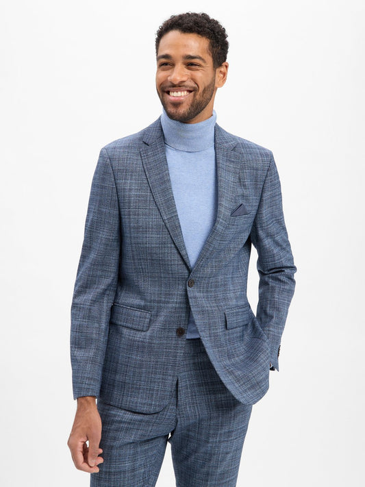 Andrew James Baukasten-Sakko Herren Modern Fit meliert