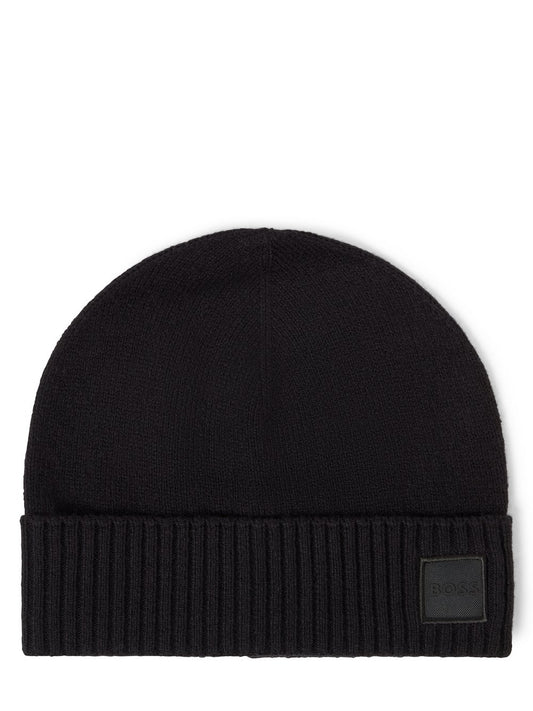 BOSS Mütze mit Woll-Anteil Herren Wolle