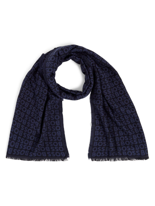 BOSS Schal Herren Viskose gemustert