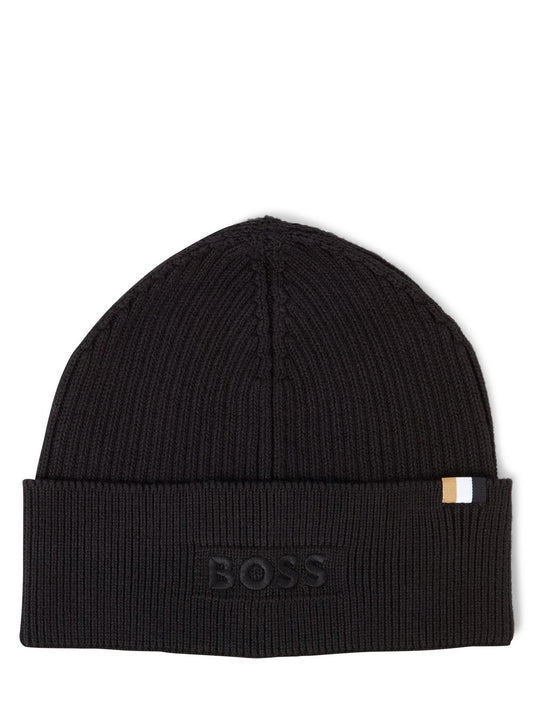 BOSS Mütze mit Woll-Anteil Herren Baumwolle