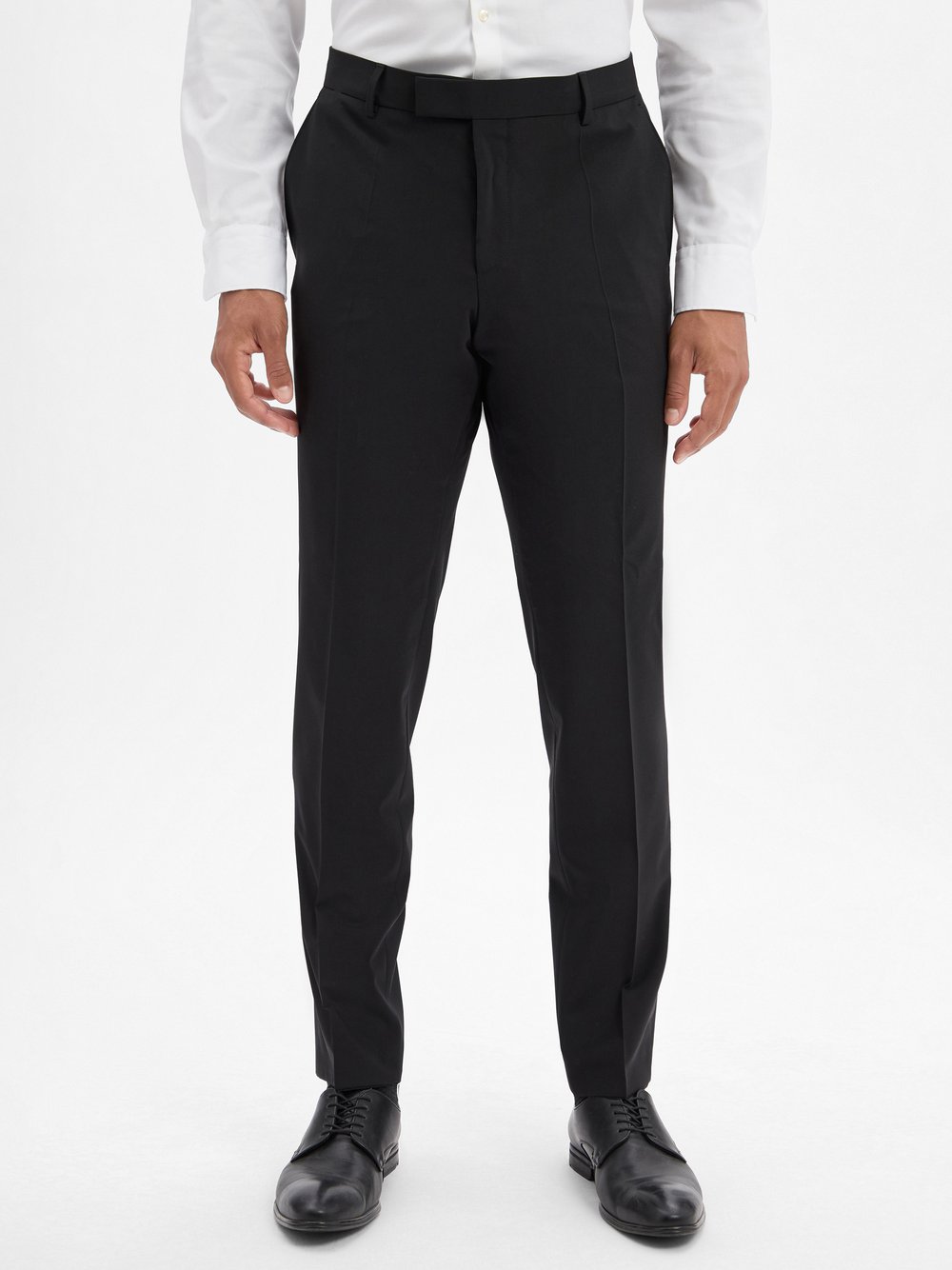 BOSS Baukasten-Schurwoll-Hose Herren Slim Fit Schurwolle