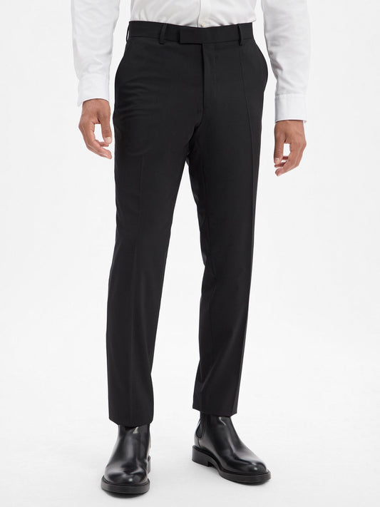 BOSS Baukasten-Schurwoll-Anzughose Herren Regular Fit Schurwolle