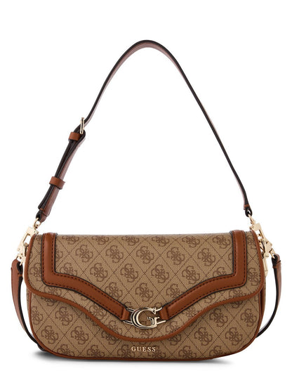 GUESS Umhängetasche Damen Kunstleder gemustert