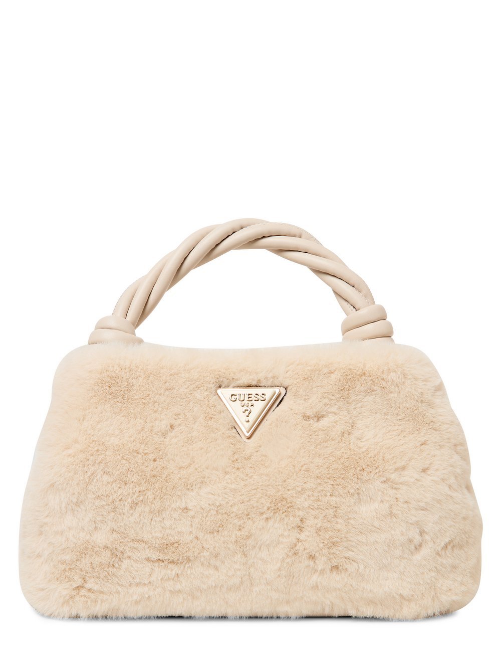 GUESS Kunstfell-Handtasche Damen gemustert