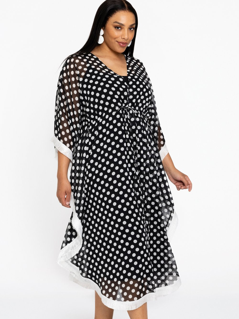 YOEK Kaftan Damen gepunktet