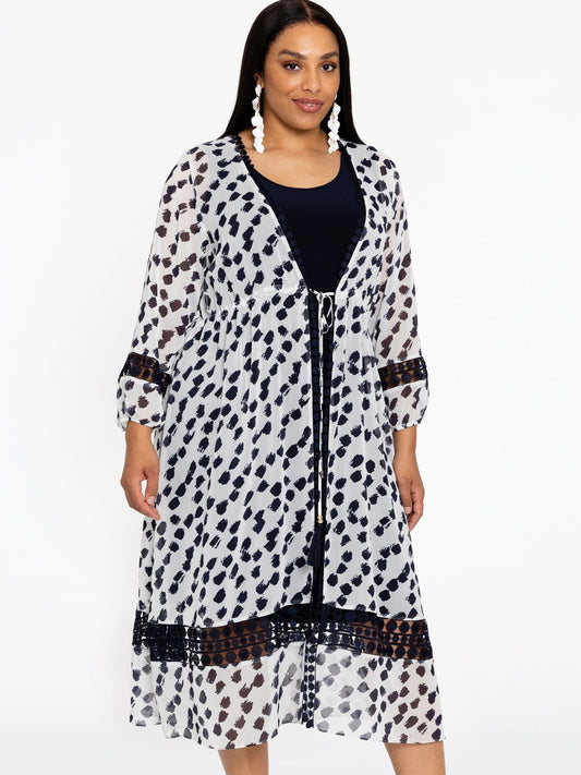 YOEK Strickjacke Damen gepunktet