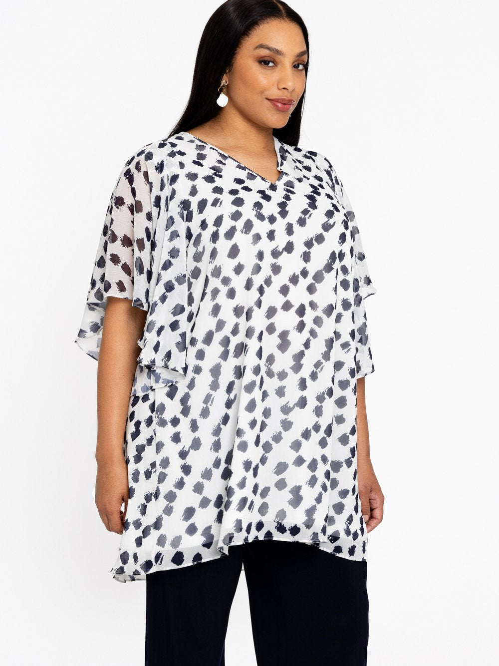 YOEK Tunika Damen gestreift