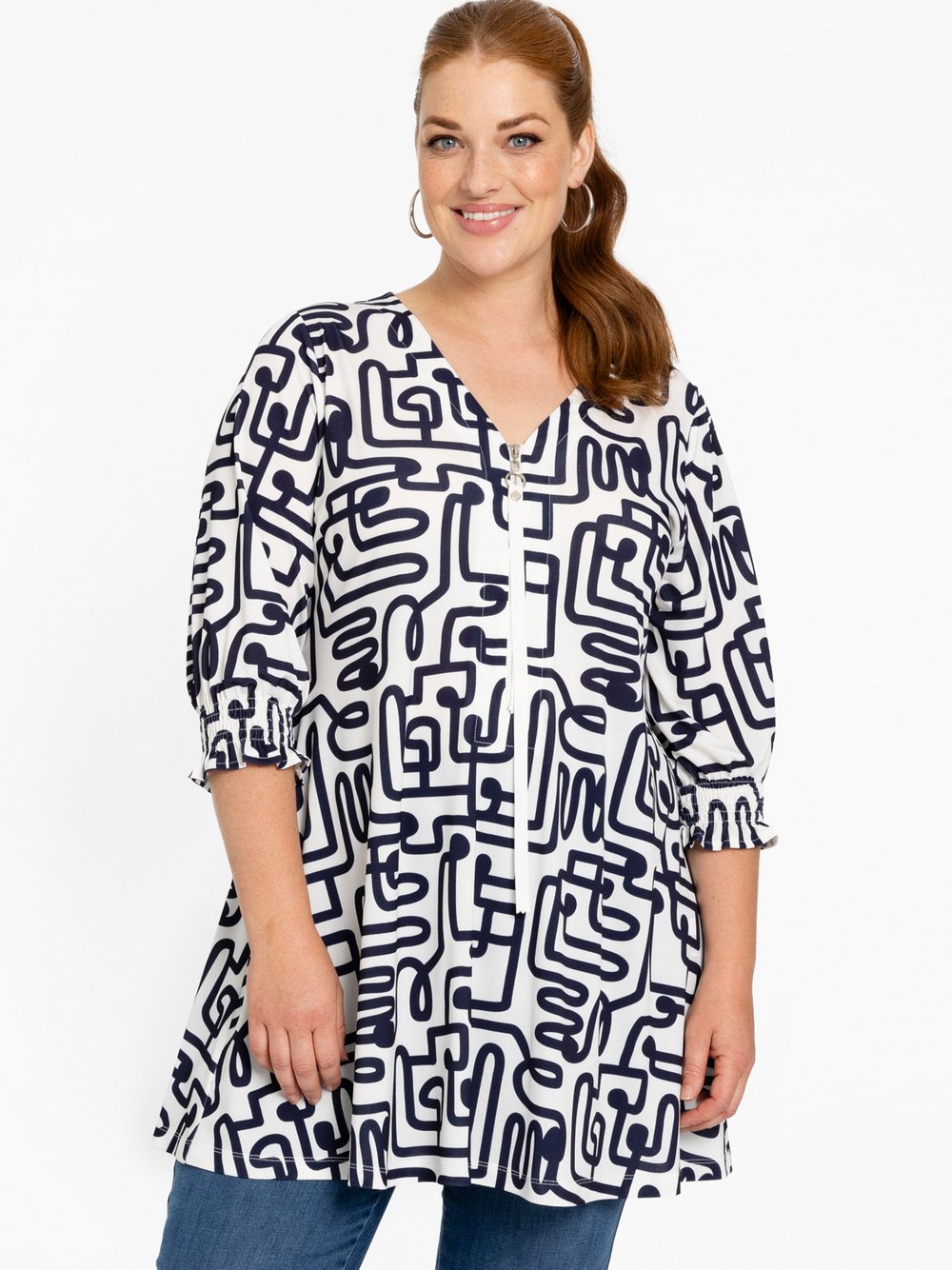 YOEK Tunika Damen bedruckt