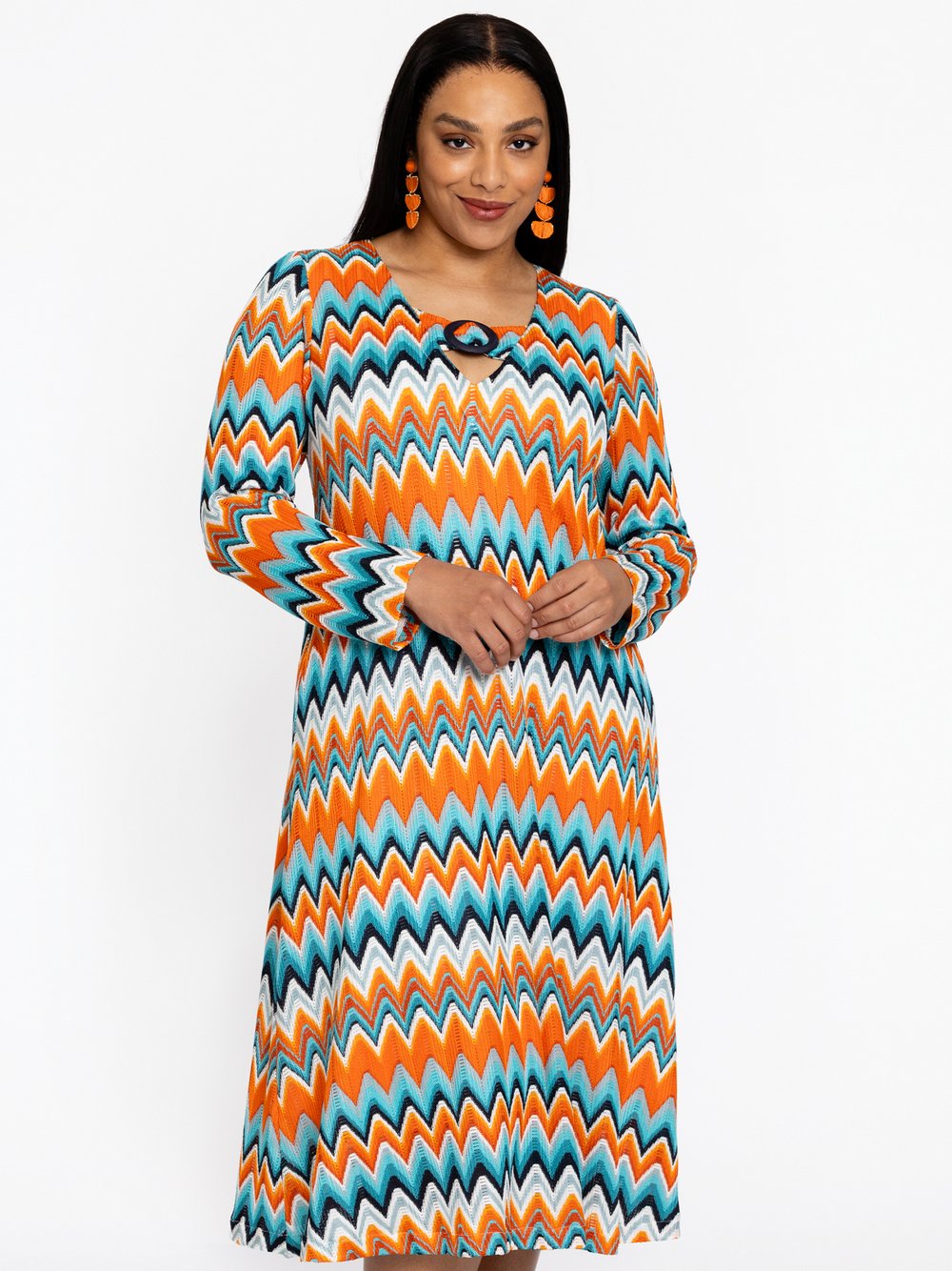 YOEK Kleid Damen bedruckt