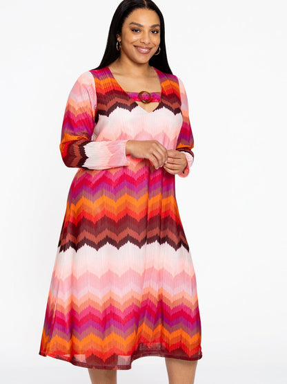 YOEK Kleid Damen bedruckt