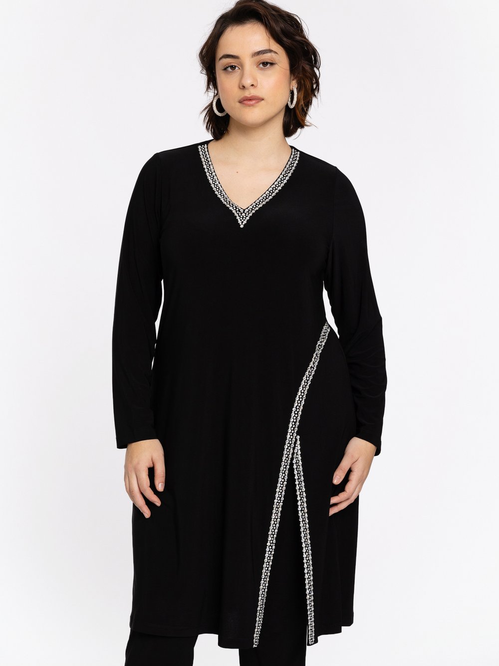 YOEK Kleid Damen strukturiert