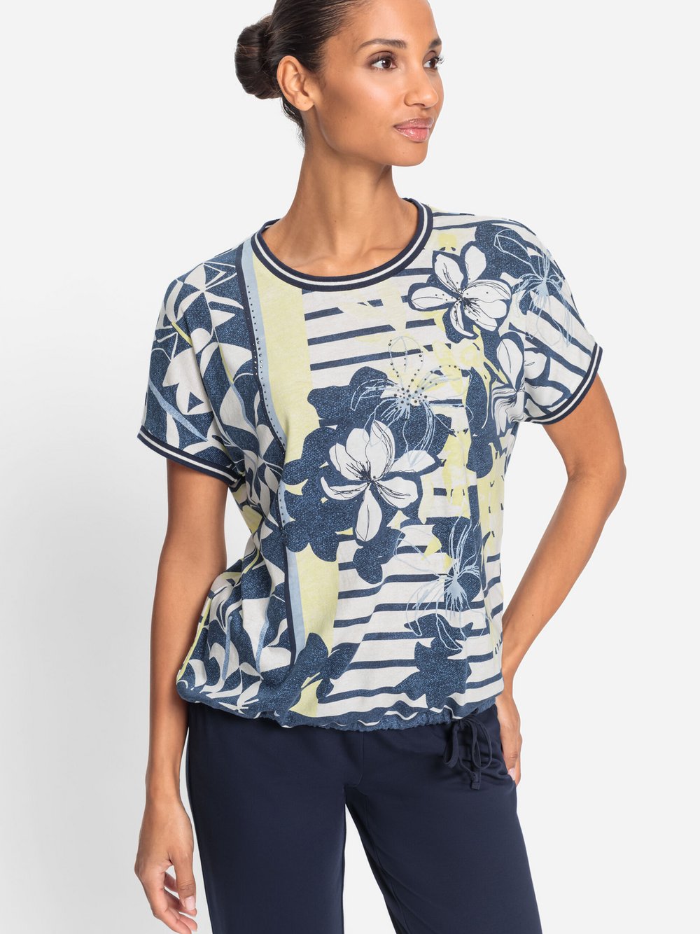 Olsen T-Shirt Damen Baumwolle bedruckt