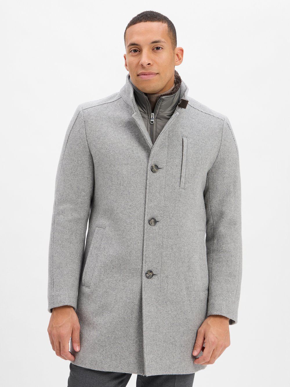 Cinque Wollmantel Herren Wolle meliert