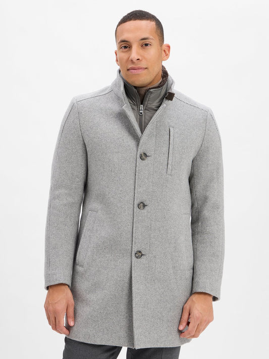 Cinque Wollmantel Herren Wolle meliert