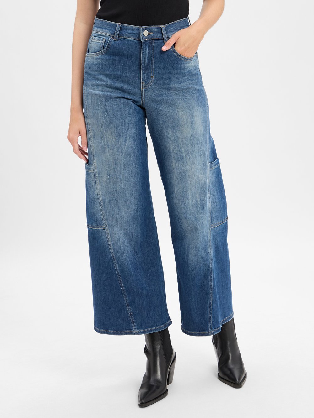 Angels Wide Fit Jeans Damen Baumwolle