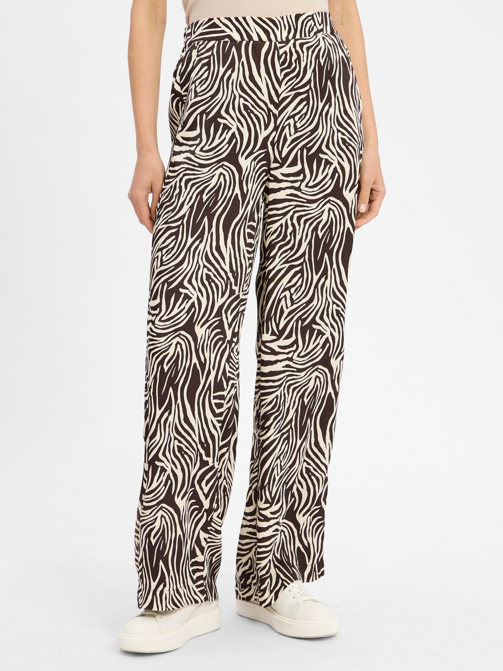 More & More Stoffhose Damen gemustert