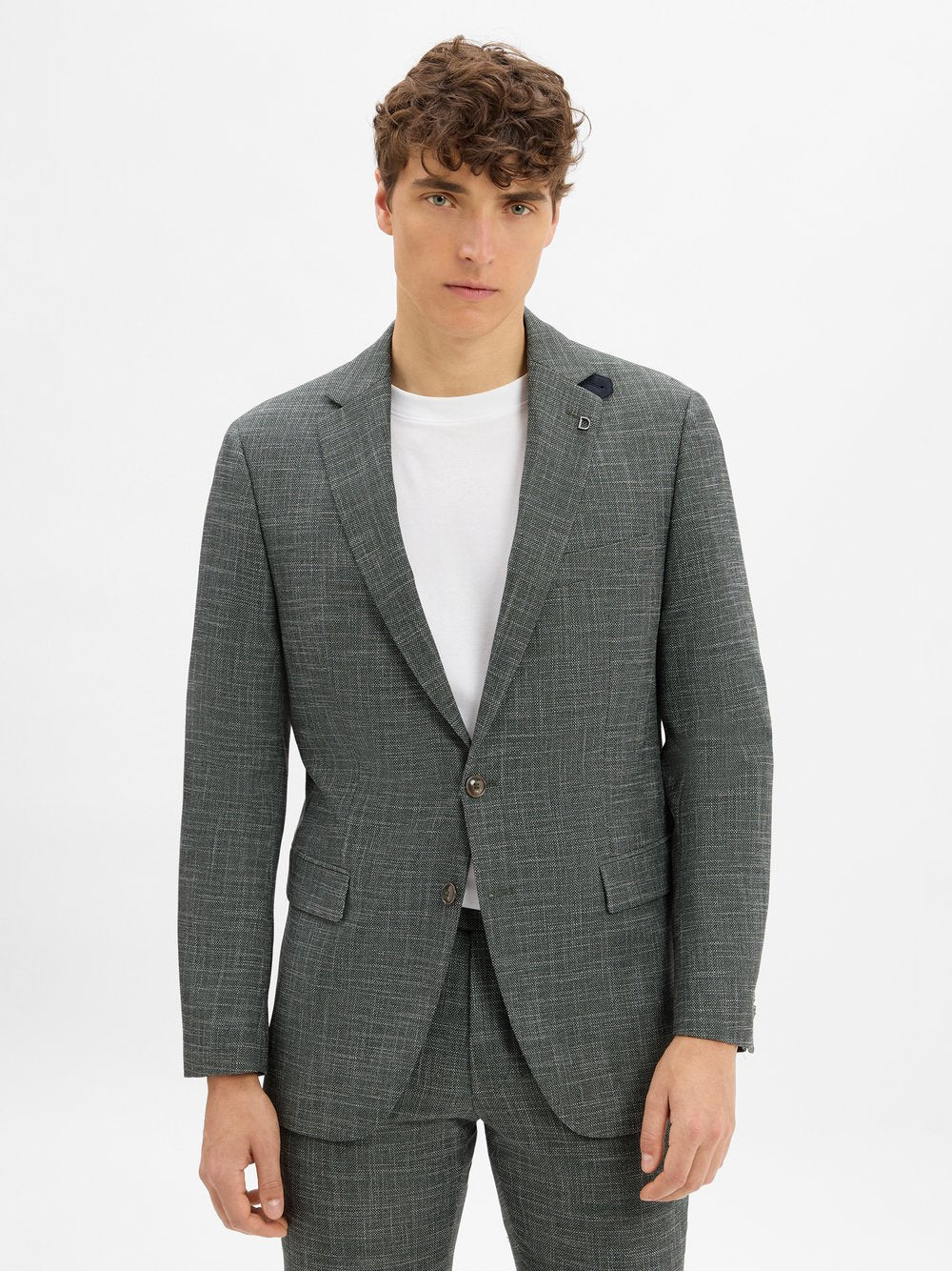 Digel Baukasten-Anzugsakko Herren Modern Fit meliert