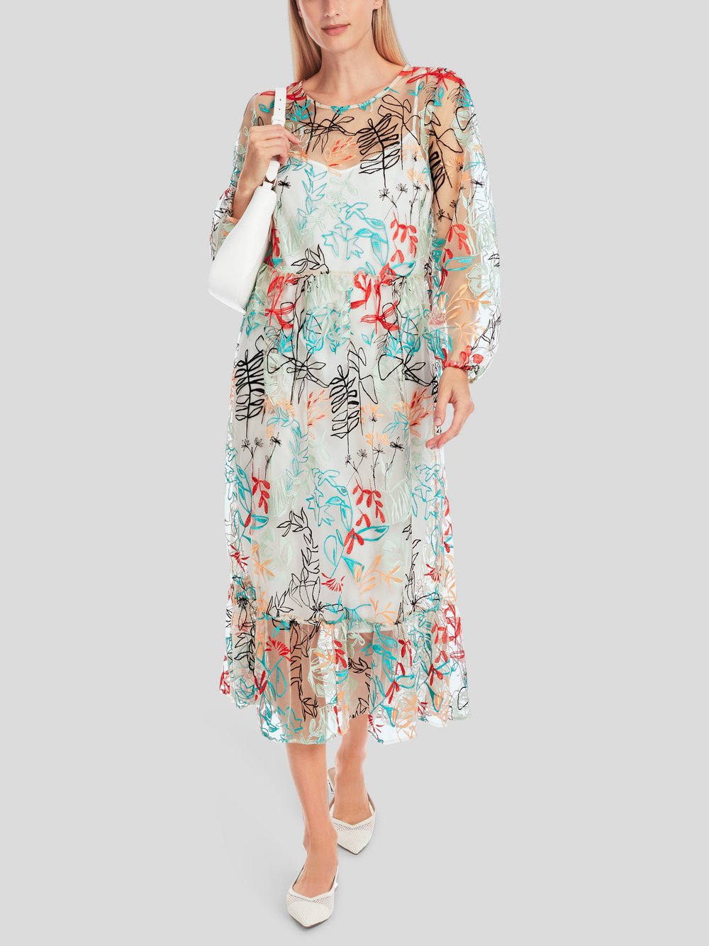 Marc Cain Kleid Damen Polyamid gemustert