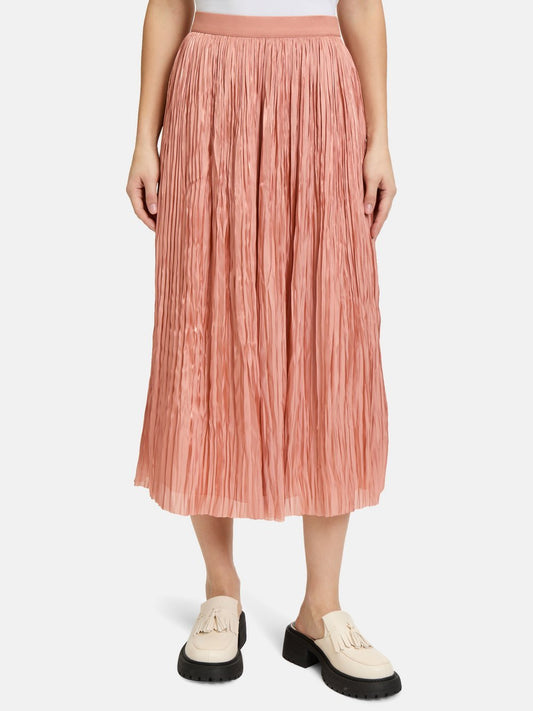 Cartoon Plisseerock Damen