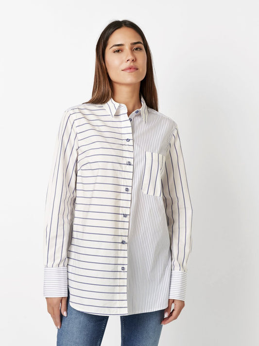 TONI Bluse Damen Baumwolle gestreift