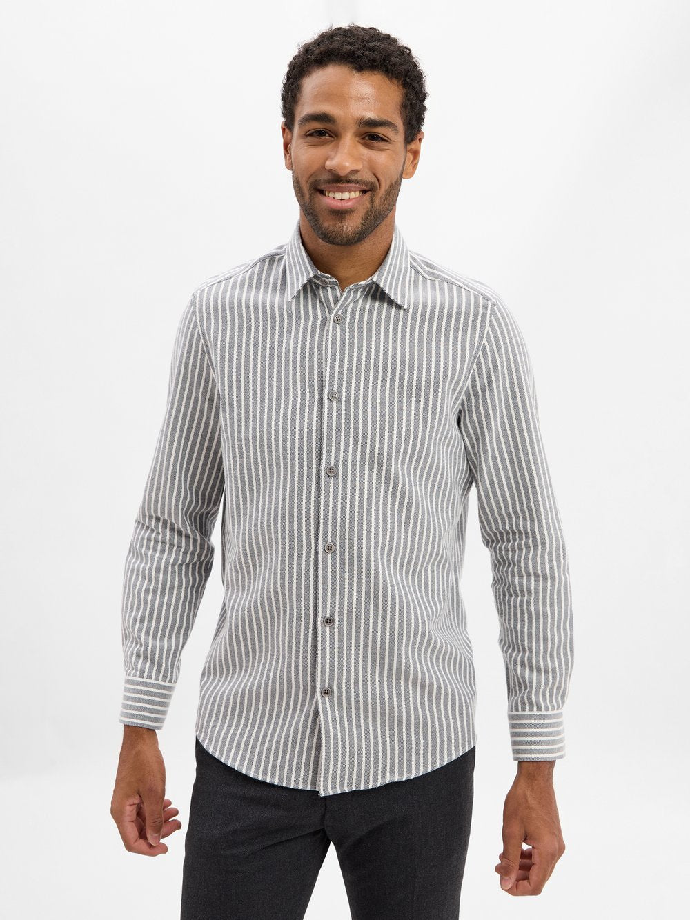 Drykorn Freizeithemd Herren Comfort Fit Baumwolle gestreift