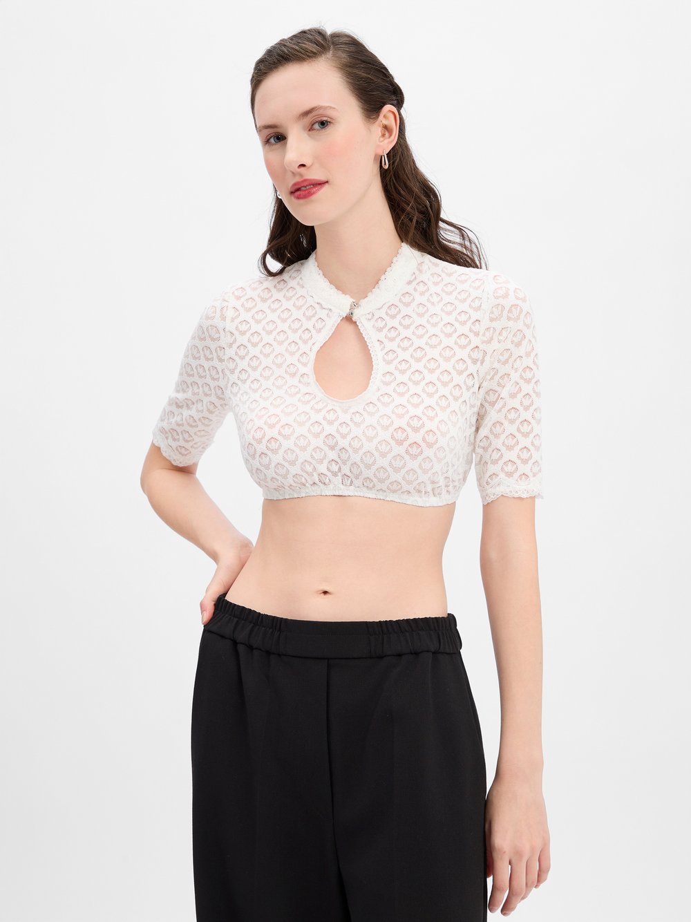 Krüger Dirndl Dirndlbluse Damen Spitze